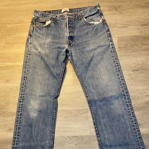 Vintage Levi’s 501
Waist:35
Length:34